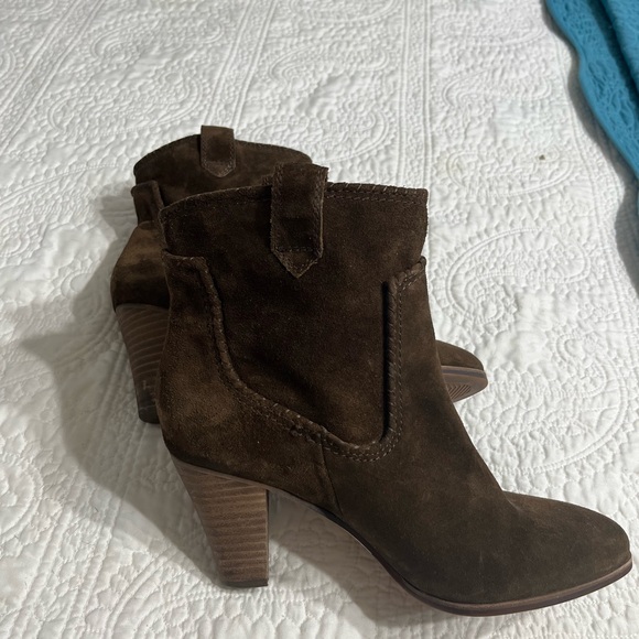 Karl Lagerfeld Shoes - Karl Lagerfeld Dark Brown Suede Heeled Boots